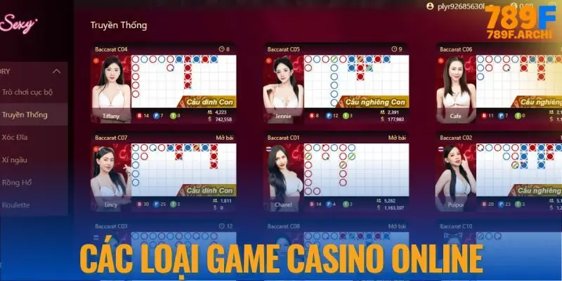 Danh sách các loại game casino hay chơi nhất